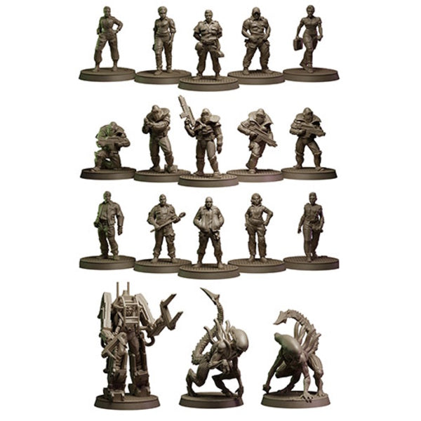 Alien RPG - Rapture Protocol Miniatures Set (20 Minis) – Grim Dice ...