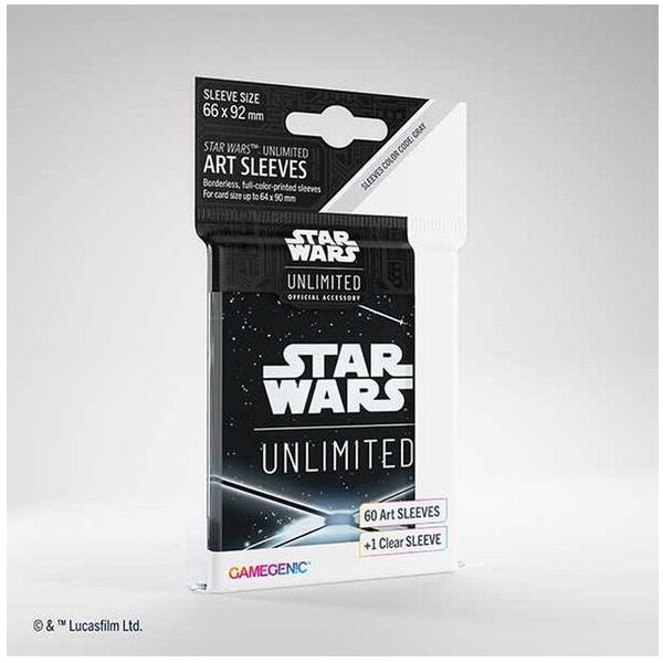 Gamegenic Star Wars: Unlimited Art Sleeves - Card Back Black