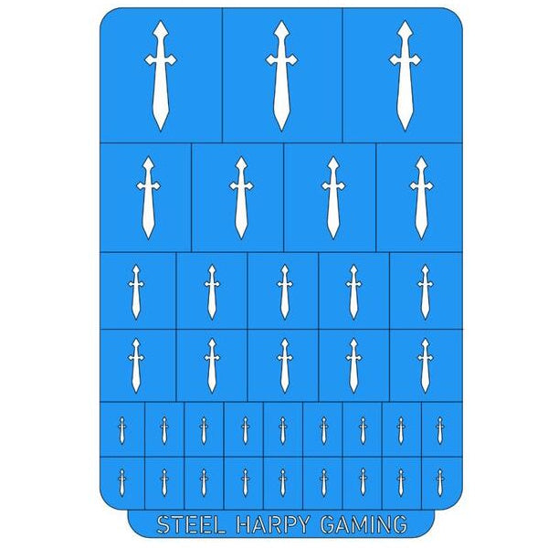 Swords - Large - Stencil