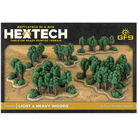 Summer Light & Heavy Woods (x6 Green) (Battletech Compatible Terrain)