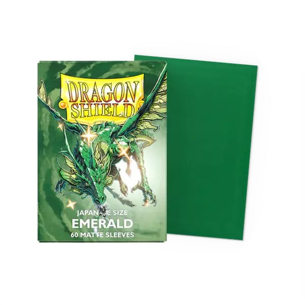 Dragon Shield Matte Sleeves Japanese Size- Emerald (60)