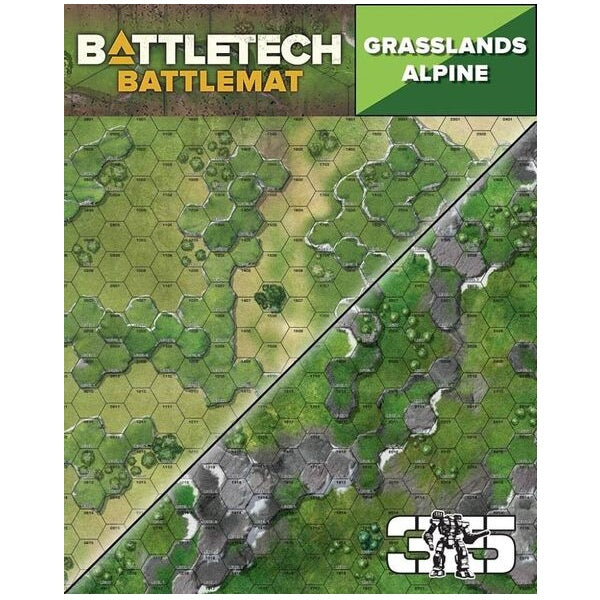 BattleTech Battle Mat Alpine/Grasslands C