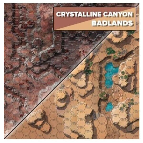 BattleTech Battle Mat: Crystalline Canyon / Badlands