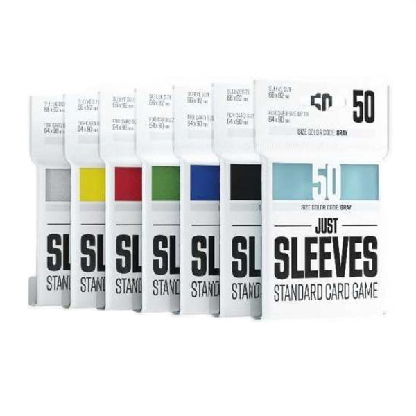 just sleeves standard card game Gamegenic Just Sleeves: Standard Card Game White (50 ct.) – Grim Dice Tabletop Gaming