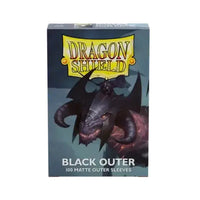 Dragon Shield Black Outer Sleeves - Matte Standard Size (100)