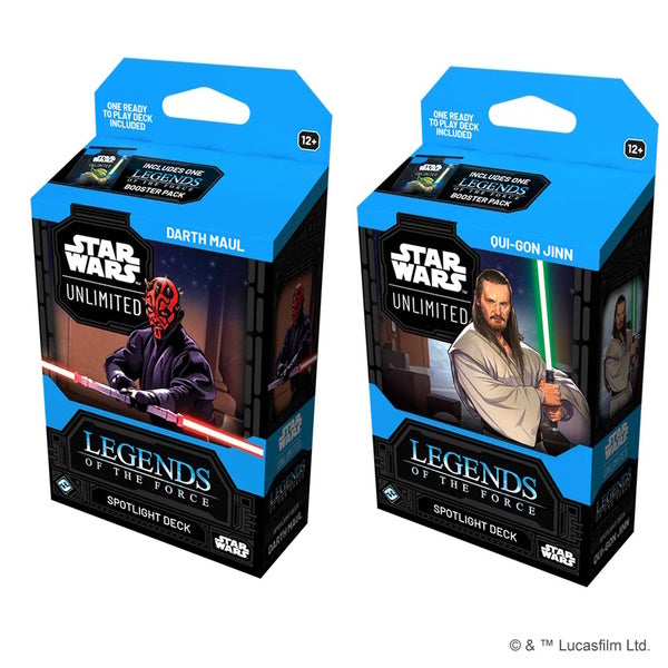 Star Wars: Unlimited LotF Spotlight Deck Deal - Qui-Gon Jinn & Darth Maul