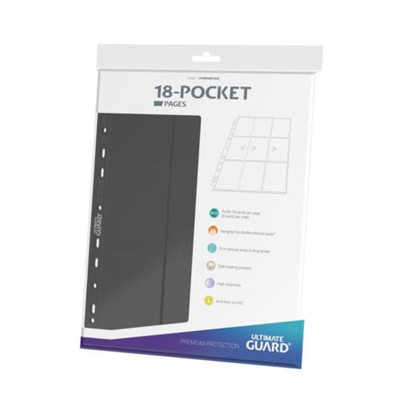 Ultimate Guard 18-Pocket Pages Side-Loading (10) - Grey