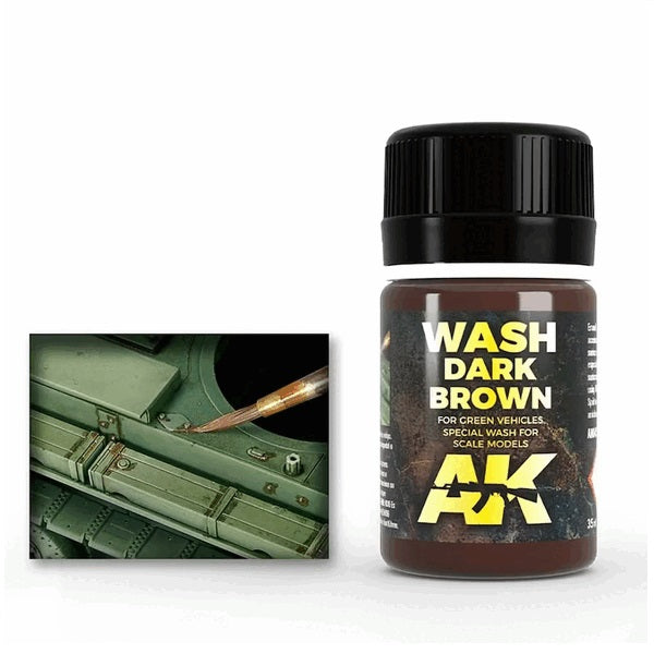 Dark Brown Wash For Green Vehicles 35ml