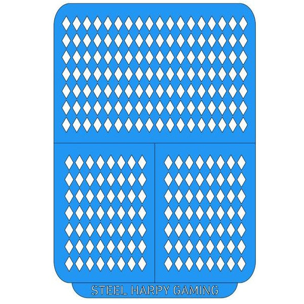 Jester Diamonds – Medium – Style 2 - Stencil