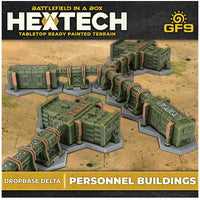 Dropbase Delta Personnel Buildings (x10) (Battletech Compatible Terrain)