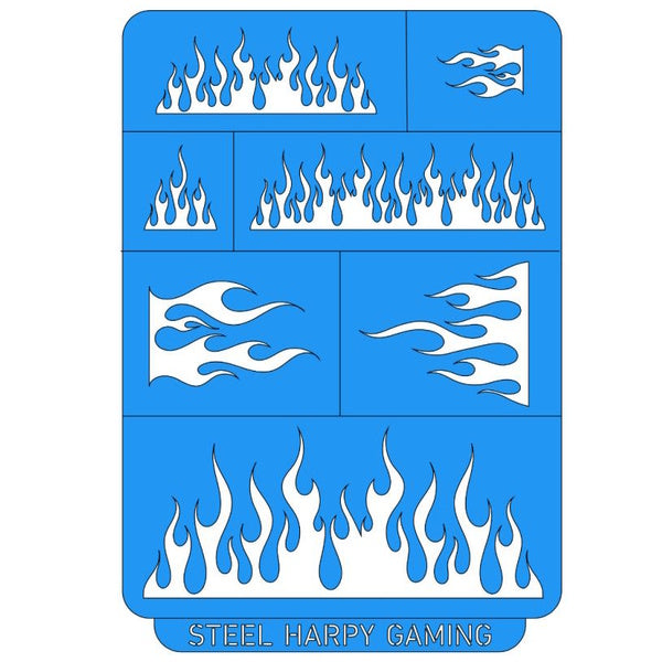 Flames – Large - Stencil
