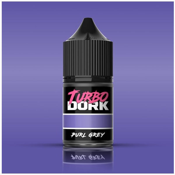 Turbo Dork: Purl Grey Metallic Acrylic Paint 22ml Bottle