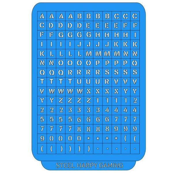 Letters & Numbers – 7mm - Stencil