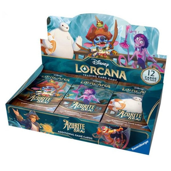 Disney Lorcana Trading Card Game - Azurite Sea - Booster Full Box Set 6