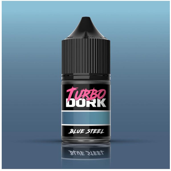 Turbo Dork: Blue Steel Metallic Acrylic Paint 22ml Bottle
