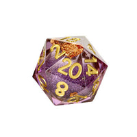 Fanroll - Individual D20 Elixir Liquid Core Dice: Aether Abstract