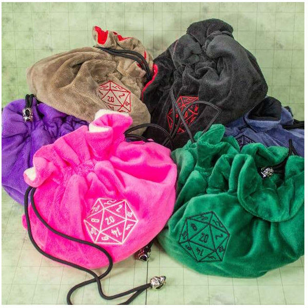 Dice Bag with Pockets - Pink