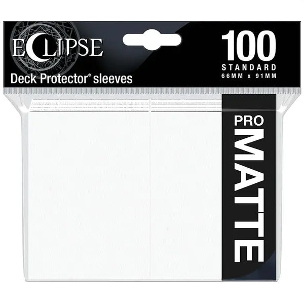 Eclipse Matte Standard Card Sleeves: Artic White (100)