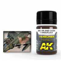 Paneliner For Brown And Green Camouflage 35ml