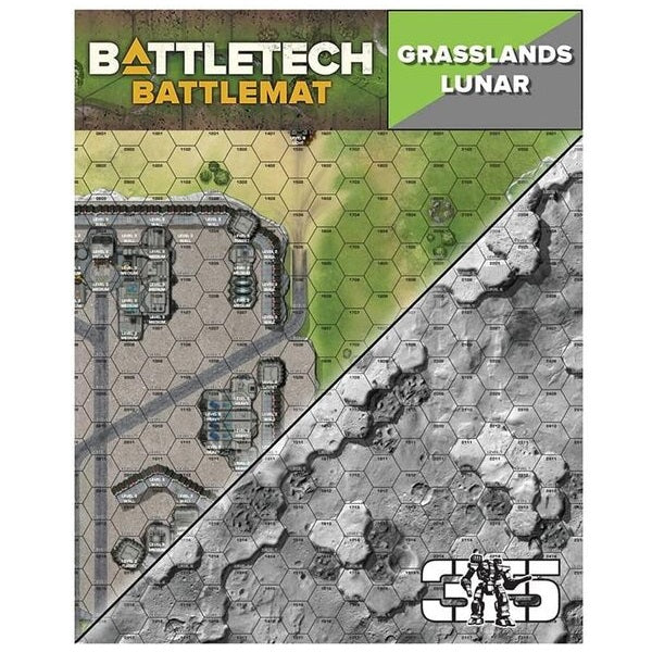 BattleTech Battle Mat Lunar/Grasslands B