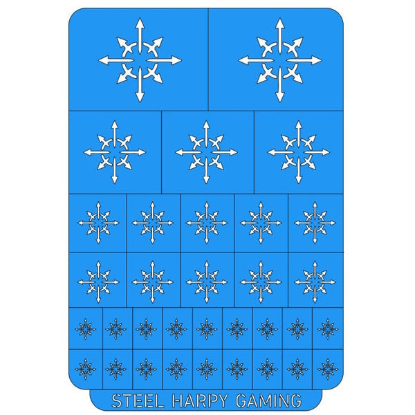 Chaos Star – Large – Style 1 - Stencil