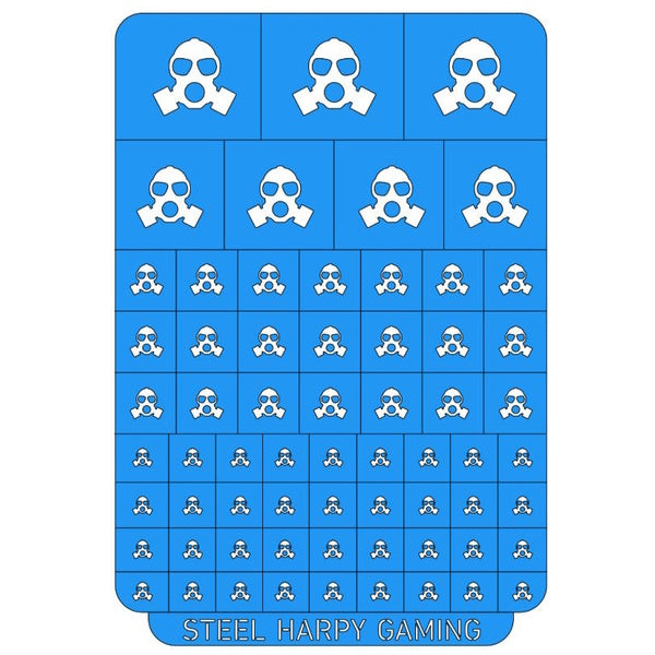 Gas Mask – Style 1 - Stencil