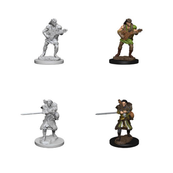 Human Male Bard: Wave 04 - Nolzur's Marvelous Unpainted Miniatures