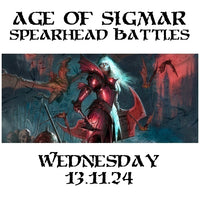 Age of Sigmar Spearhead Battles Wednesday 13.11.24