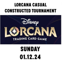 Lorcana Casual Constructed Tournament Sunday 01.12.24