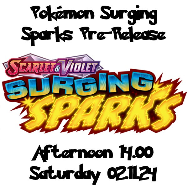 Pokemon Surging Sparks Afternoon Prerelease 02.11.24