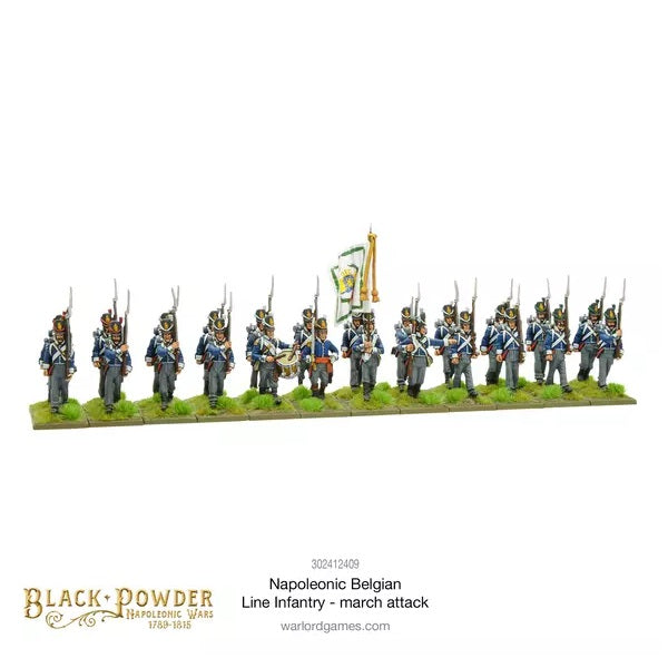 Napoleonic Belgian Line Infantry (March Attack)*