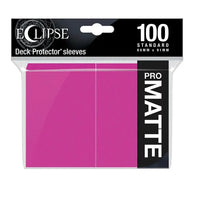 Eclipse Matte Standard Card Sleeves: Hot Pink (100)