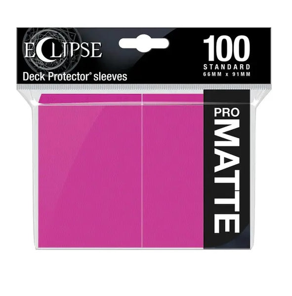 Eclipse Matte Standard Card Sleeves: Hot Pink (100)