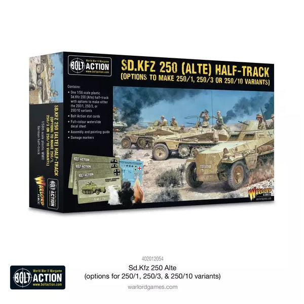 Sd.Kfz 250 (Alte) Half-Track (Options To Make 250/1, 250/3 or 250/10 Variants)*