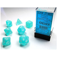 Poly 7 Set: Frosted Teal/white