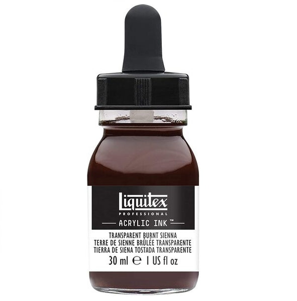 Liquitex Liquid Acrylic Ink Colour 30ml Transparent Burnt Sienna 4260129