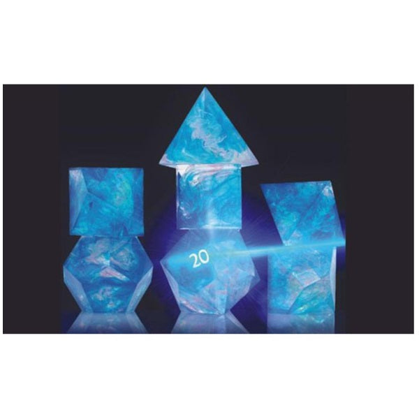 Sirius Dice Set - Blue Cloak and Dagger Poly 7 Set (Over 18s only)
