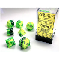 Gemini Poly 7 Set: Green-Yellow/Silver