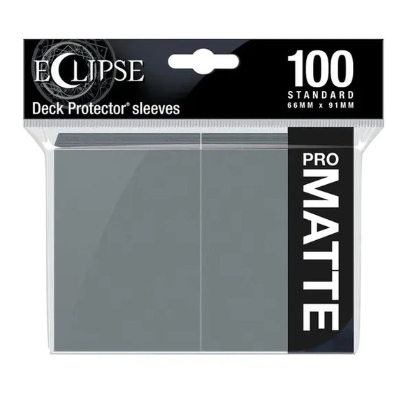 Eclipse Matte Standard Card Sleeves: Smoke Grey (100)