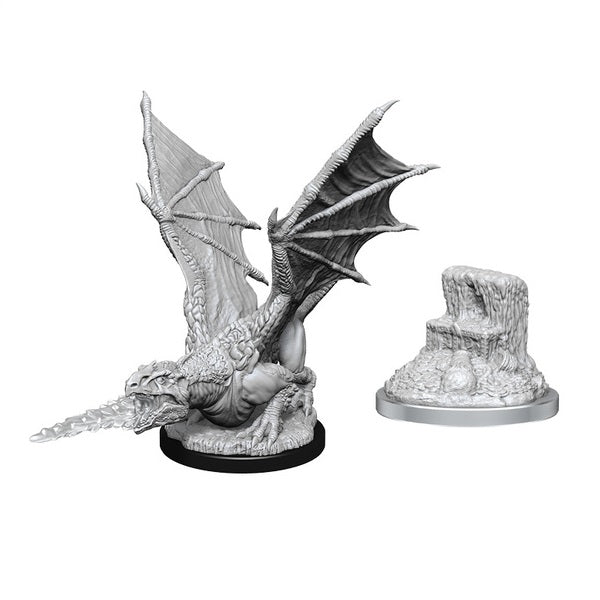 White Dragon Wyrmling: Nolzur's Marvelous Unpainted Miniatures