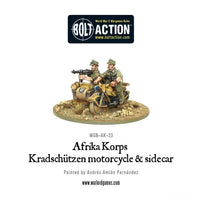 Afrika Korps Kradschutzen Motorcycle and Sidecar*