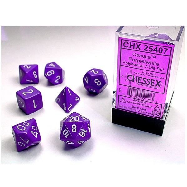 Opaque Poly 7 Set: Purple/White
