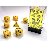 Opaque Poly 7 Set: Yellow/Black