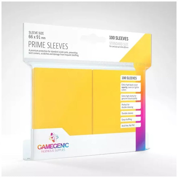 Gamegenic Prime Sleeves Yellow (100 ct.)