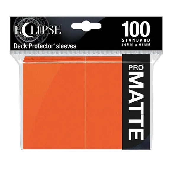 Eclipse Matte Standard Card Sleeves: Pumpkin Orange (100)