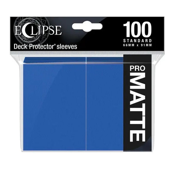 Eclipse Matte Standard Card Sleeves: Pacific Blue (100)