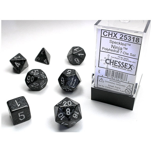 Speckled® Polyhedral 7-Die Set - Ninja
