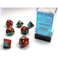 Gemini Poly 7 Set: Red-Teal/Gold