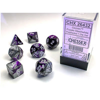 Gemini Poly 7 Set: Purple-Steel/White