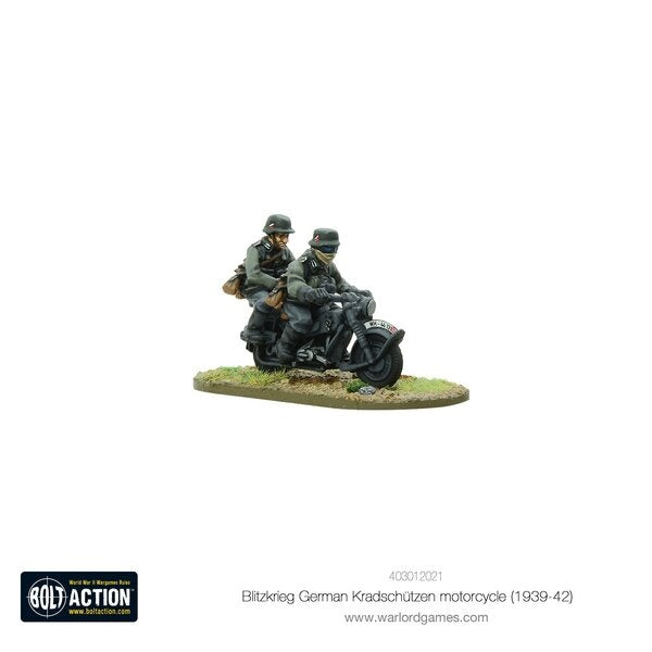 Blitzkrieg German Kradschützen Motorcycle (1939-1942) - Grim Dice Tabletop Gaming